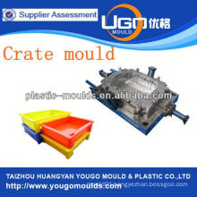 2 point Yudo hot runner injection seafood crate plastic mould buyer